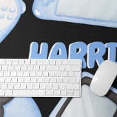 Personalisiertes Aquarellblau Schreibtischunterlage