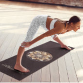 Personalisiertes Aquarellbraun Yogamatte