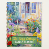 Personalisiertes Aquarellgarten Hütte Planer (Vorderseite)