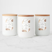 Personalisiertes Aquarellkoch Backen Lebensmitteletikett (Flaschen)