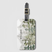 Personalisiertes Aquarellwald Gepäckanhänger (Vorderseite Vertikal)