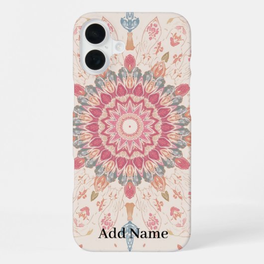 Personalisiertes arabisches Blumenhandy - Eine Tou iPhone Hülle (Rückseite)