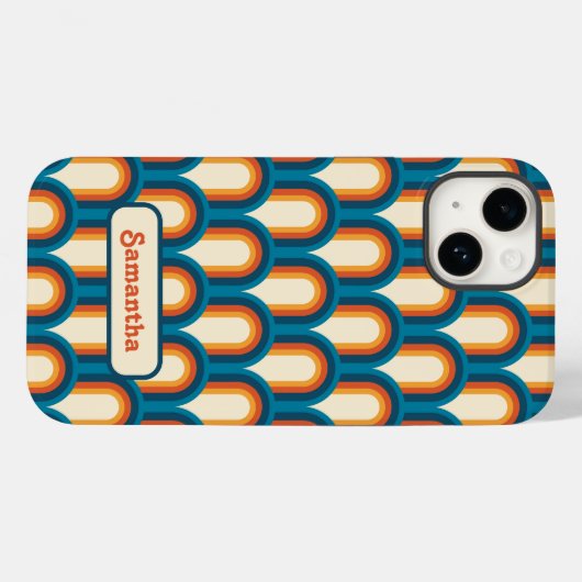 Personalisiertes Arch-Rainbow-Muster Case-Mate iPhone Hülle (Rückseite (Horizontal))