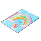 Personalisiertes Arch Rainbow Spiral-Foto-Notebook Notizblock (Linke Seite)