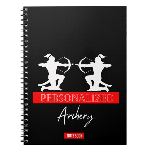 Personalisiertes Archery-Notebook Notizblock (Vorderseite)