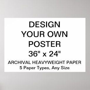 Personalisiertes Archivpapier 36"x24"-Poster Poster