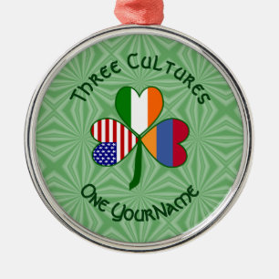 Personalisiertes Armenien Shamrock Ornament Aus Metall