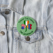 Personalisiertes armenisches Kleeblatt-Erbe Button (Beispiel)