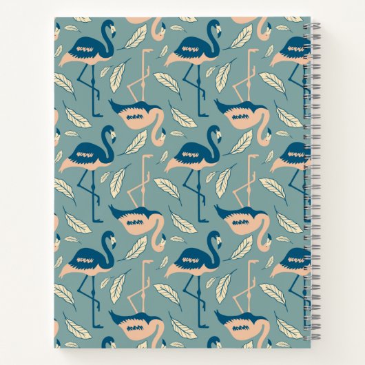 Personalisiertes Art Deco inspiriert Flamingo-Must Notizblock (Rückseite)