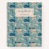 Personalisiertes Art Deco inspiriert Flamingo-Must Notizblock (Vorderseite)