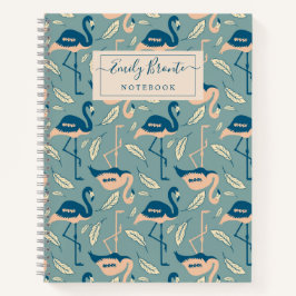 Personalisiertes Art Deco inspiriert Flamingo-Must Notizblock