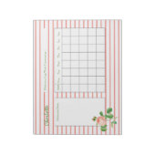 Personalisiertes Arzneimittel-Protokoll Notizblock (Rotiert)