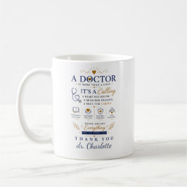 Personalisiertes Arzt-Geschenk | Danke Kaffeetasse