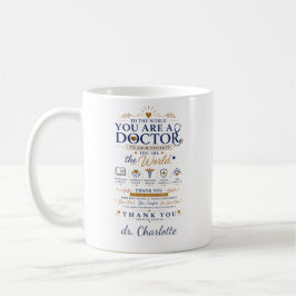 Personalisiertes Arzt-Geschenk mit Herz | Danke Kaffeetasse