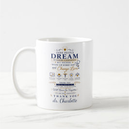 Personalisiertes Arzt-Inspirationsgeschenk | Danke Kaffeetasse