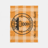 Personalisiertes Arztgeschenk für Studienabschluss Fleecedecke (Vorderseite)