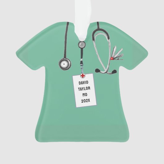 Personalisiertes Arztgeschenk Ornament (Vorderseite)