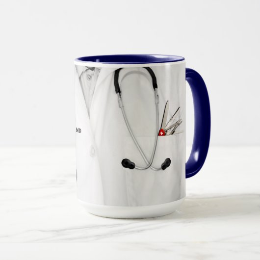 Personalisiertes Arztgeschenk Tasse (VorderseiteRechts)