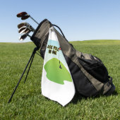Personalisiertes Ass Hole in One Golfhandtuch (Gras)
