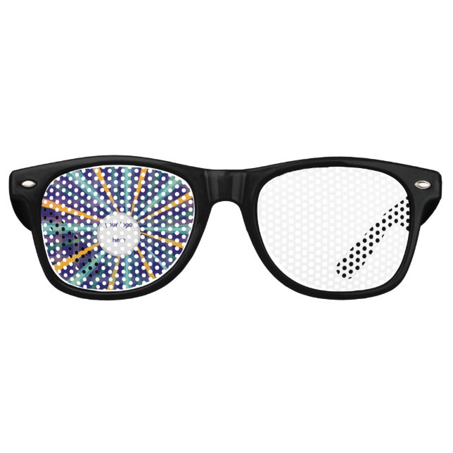 personalisiertes atemberaubendes Blau Partybrille (Vorderseite)