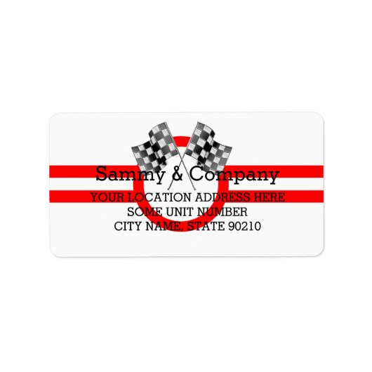 Personalisiertes aufgeladenes Party Adressaufkleber (Vorne)