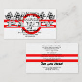 Personalisiertes aufgeladenes Party Begleitkarte (Vorne/Hinten)