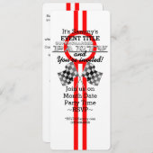 Personalisiertes aufgeladenes Party Einladung (Vorne/Hinten)