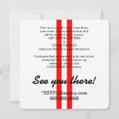 Personalisiertes aufgeladenes Party Einladung (Rückseite)