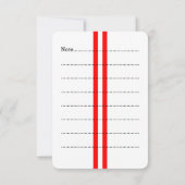 Personalisiertes aufgeladenes Party Einladung (Rückseite)