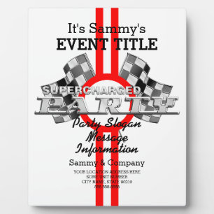 Personalisiertes aufgeladenes Party Fotoplatte