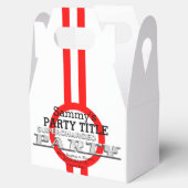 Personalisiertes aufgeladenes Party Geschenkschachtel (Geöffnet)