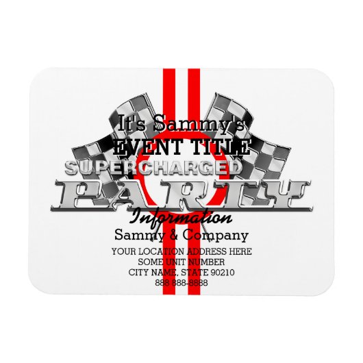 Personalisiertes aufgeladenes Party Magnet (Horizontal)