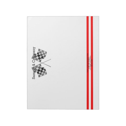 Personalisiertes aufgeladenes Party Notizblock (Rotiert)