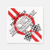 Personalisiertes aufgeladenes Party Serviette (Vorderseite)