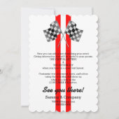 Personalisiertes aufgeladenes Performance-Party Einladung (Rückseite)