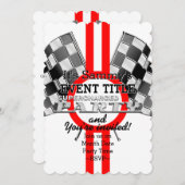 Personalisiertes aufgeladenes Performance-Party Einladung (Vorne/Hinten)