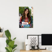 Personalisiertes aufmunterndes Fotogeschenk Poster (Heimbüro)