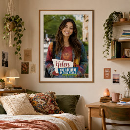 Personalisiertes aufmunterndes Fotogeschenk Poster