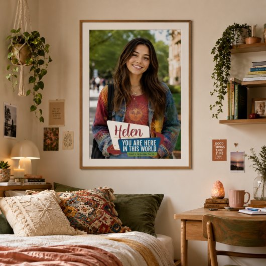 Personalisiertes aufmunterndes Fotogeschenk Poster