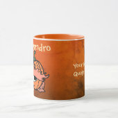 Personalisiertes Auge des Spooky Pumpkins Tasse (Zentrum)
