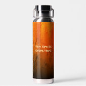 Personalisiertes Auge des Spooky Pumpkins Trinkflasche (Rückseite)