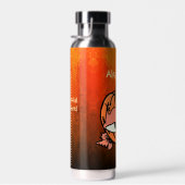Personalisiertes Auge des Spooky Pumpkins Trinkflasche (Rechts)
