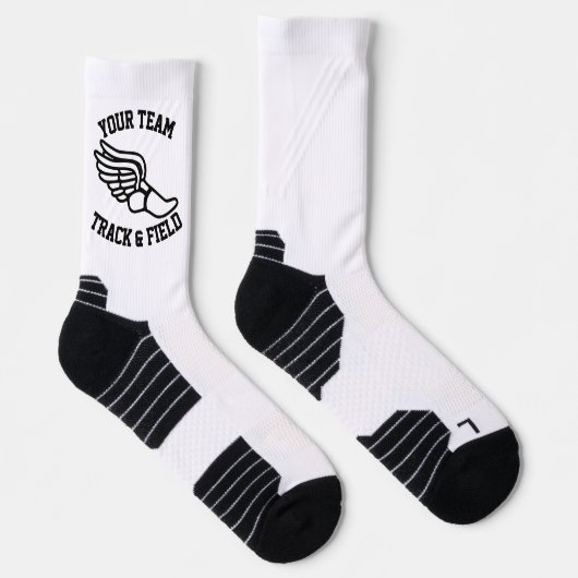 Personalisiertes Ausführen von Track- und Feldname Socken (Rechts)