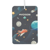 Personalisiertes Außenraumgalaxiemuster Autolufterfrischer (Vorderseite)