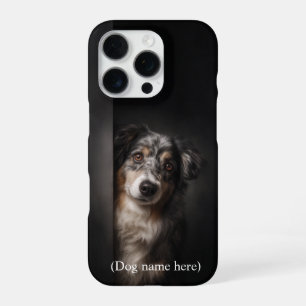 Personalisiertes Australian Shepherd-Porträt iPhon iPhone 16 Pro Hülle