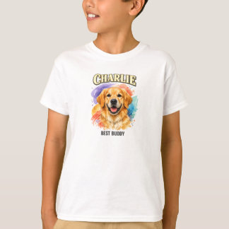 Personalisiertes Australian Shepherd Watercolor-Sh T-Shirt