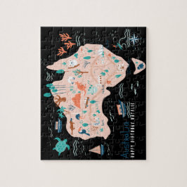 Personalisiertes Australien Karte Jigsaw Puzzle fü
