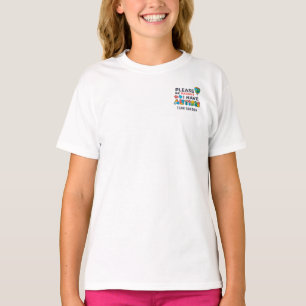 Personalisiertes Autismus Bewusstsein Bitte geduld T-Shirt