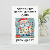 Personalisiertes Auto Mechanische Weihnachtskarte Feiertagskarte (Stehend Vorderseite)