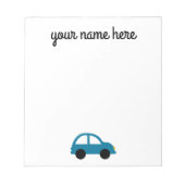 Personalisiertes Autostationery Notepad für Kinder Notizblock (Vorderseite)